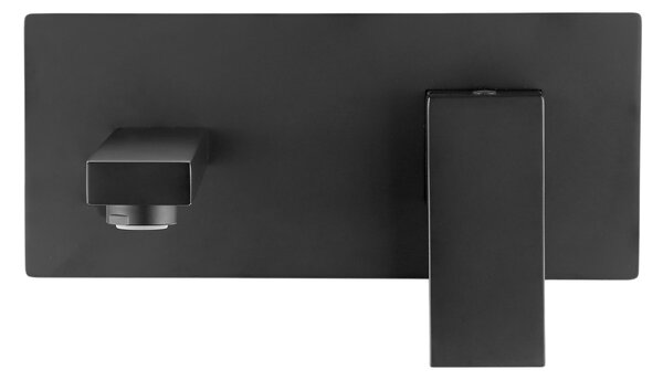 Invena Paros, baterie lavoar încastrată, negru mat, INV-BP-09-U04-L