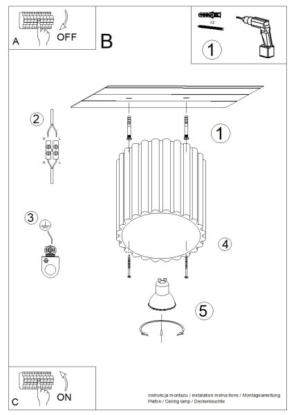 Spot LED SFERA 1xGU10/10W/230V, diam. 10 cm, crem - Brilagi