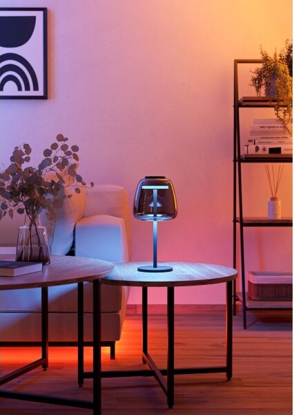 Eglo 901195 - Lampă de masă LED RGBW dimmabilă ALFERO-Z LED/7,7W/230V, fumurie