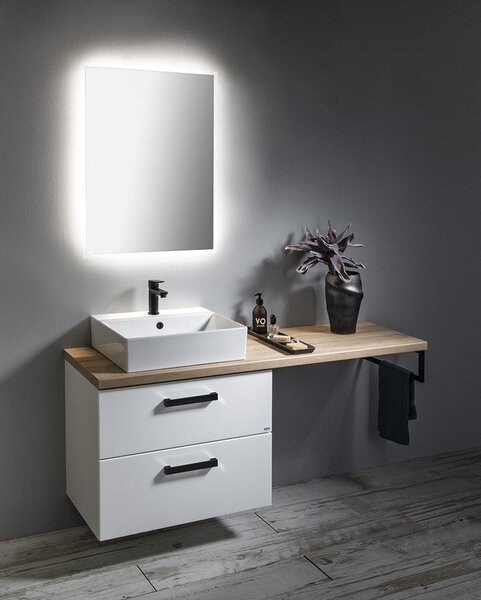 Aqualine Sapho, blat VEGA 82,5x45cm, stejar platinat, VG785