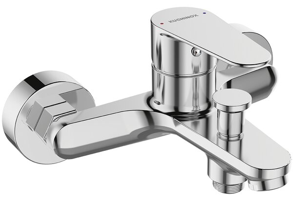 Kuchinox Fresno, baterie de cadă cu montare pe perete 150 mm, cromată, LAV-BQF_010D
