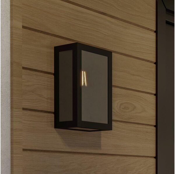 Eglo 33627 - Aplica de exterior ALAMONTE SMOKE 1xE27/60W/230V IP44 negru