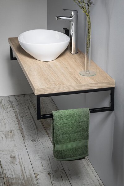 Aqualine Sapho, blat VEGA 82,5x45cm, stejar platinat, VG785