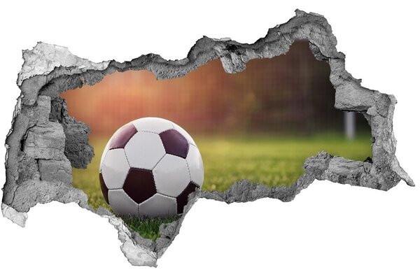 Autocolant 3D gaura cu priveliște Fotbal