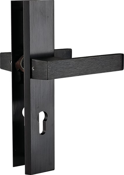Mâner exterior Kuchinox Floko, pe montaj lung pentru cilindru, negru, LAV-KZF_918A