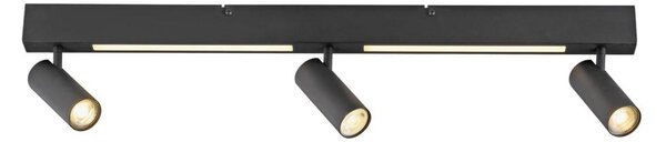 Schöner Wohnen 11794-18 - Spot LED DANTE 3xGU10/10W+LED/14,4W negru