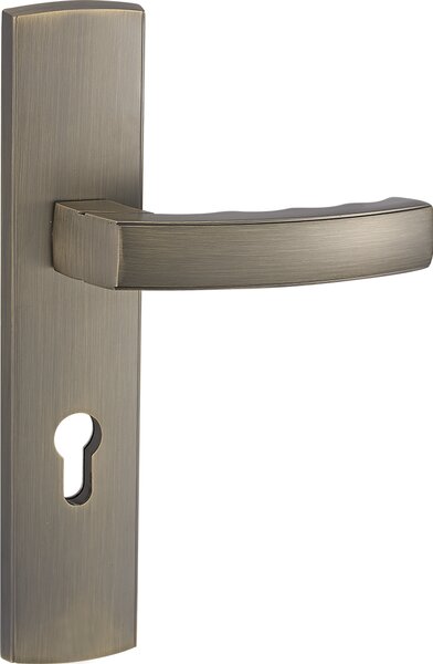 Mâner exterior Kuchinox Auris pe montaj lung pentru cilindru, patină, LAV-KZA_4M2A