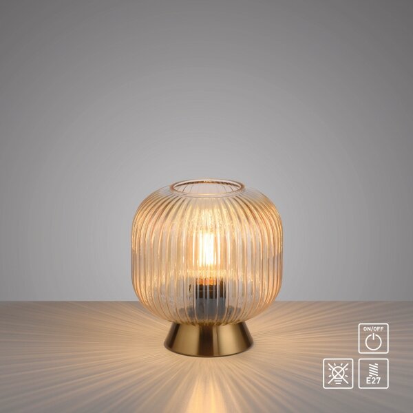 Lampă de masă NAMI Schöner Wohnen 13573-27, 1xE27/25W/230V, auriu/bej