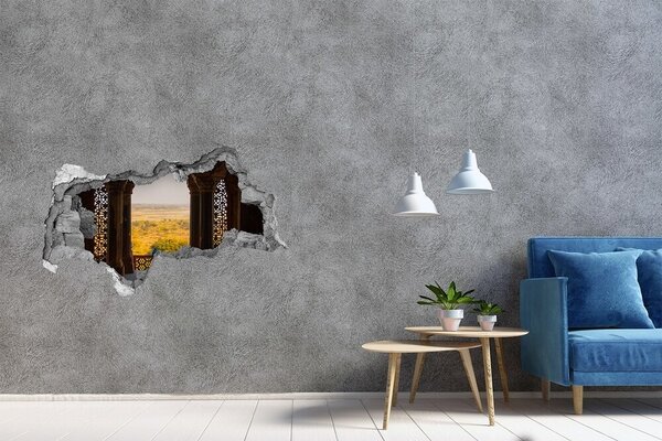 Autocolant gaură 3D Vedere din ruinele castelului