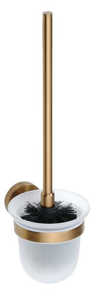 Sapho Sapho, suport perie toaletă X-ROUND COPPER, sticlă mată, cupru mat, XR303PG
