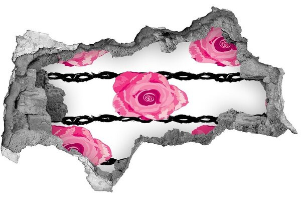 Autocolant autoadeziv gaură Trandafiri de cărămidă