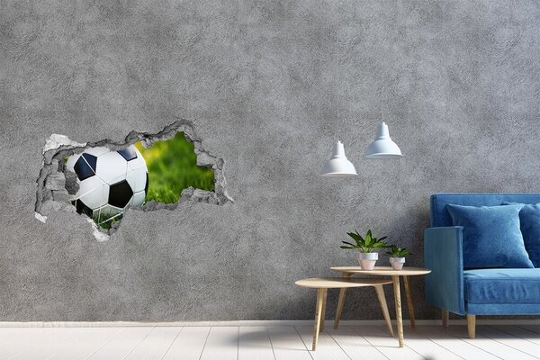Autocolant un zid spart cu priveliște Fotbal pe teren
