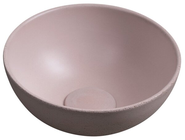 Sapho Sapho, lavoar de blat din beton MINOR, diametru 26cm, roz mat, MR26021