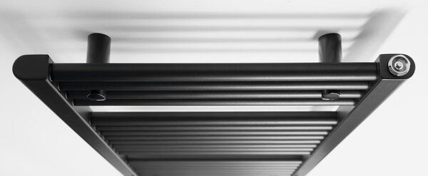 Aqualine Aqualine, radiator DIRECT cu racord lateral 450x960 mm, negru mat, ILR94B