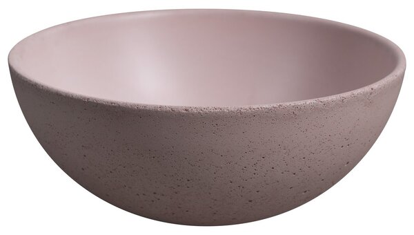 Sapho Sapho, lavoar de blat din beton MINOR, diametru 26cm, roz mat, MR26021
