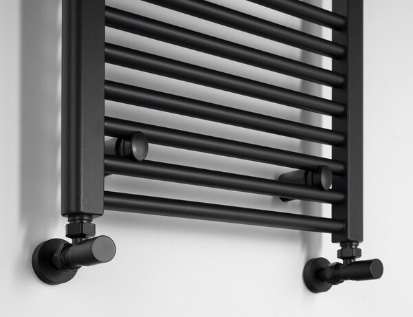 Aqualine Aqualine, radiator DIRECT cu racord lateral 450x1320 mm, negru mat, ILR34B