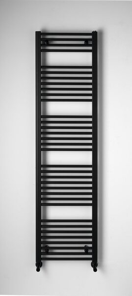 Aqualine Aqualine, radiator DIRECT cu racord lateral 450x1680 mm, negru mat, ILR64B