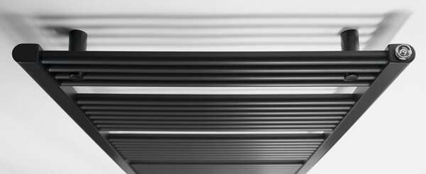 Aqualine Aqualine, radiator DIRECT cu racord lateral 600x1320 mm, negru mat, ILR36B