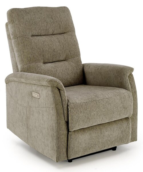 Fotoliu recliner Houston 1782, Măslin deschis, Tapiterie, 105x80x90cm, 39.6 kg