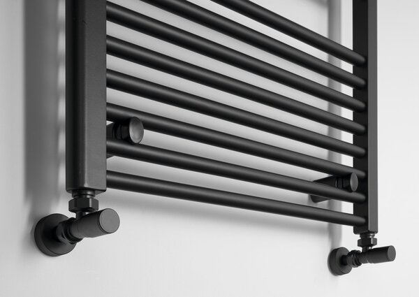 Aqualine Aqualine, radiator DIRECT cu racord lateral 600x1680 mm, negru mat, ILR66B