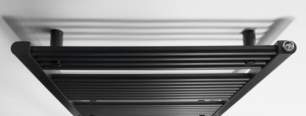 Aqualine Aqualine, radiator DIRECT cu racord lateral 600x960 mm, negru mat, ILR96B