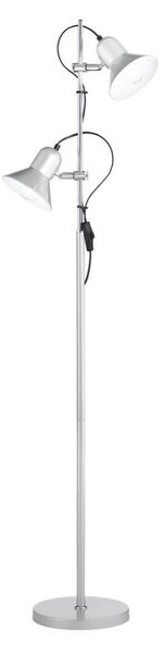 Ideal Lux - Lampă de podea POLLY 2xE27/60W/230V argintie