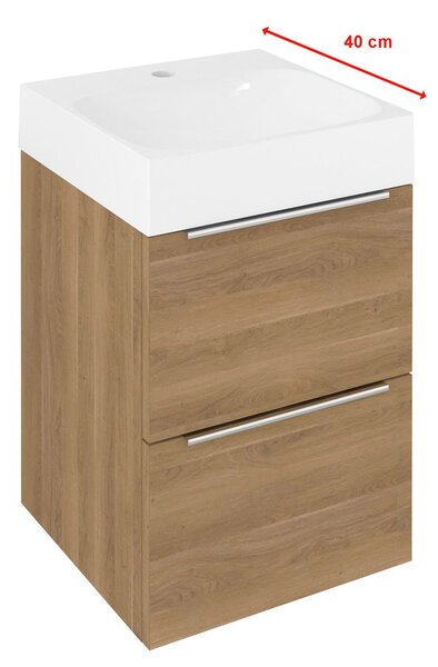 Sapho Sapho, Dulap lavoar EMONA 39.4x55x39cm, stejar cuneo, EM040-2525