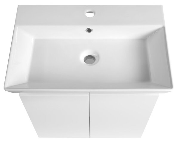 Aqualine Aqualine, Dulap lavoar PANEDA 55x55x34.2cm, alb, PN255