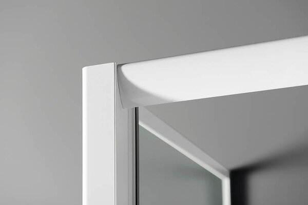 Aqualine Aqualine, paravan de duș dreptunghiular AMADEO 1100x800mm versiune L/P, sticlă cărămidă, BTS110BTP80
