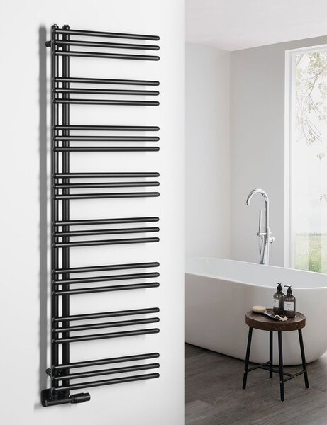 Aqualine Aqualine, radiator POSEIDON 550x1740mm, negru mat, PS517B