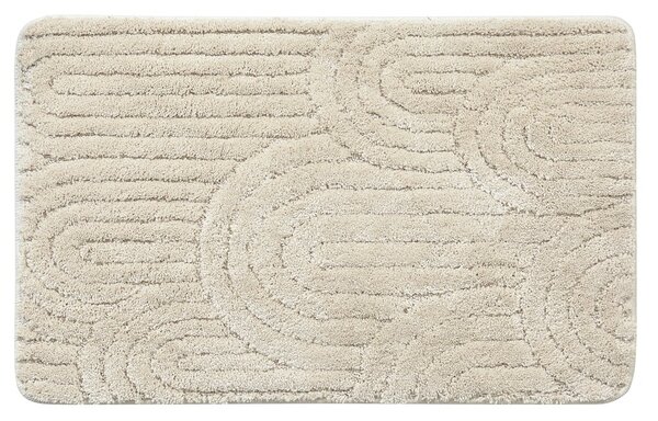 Aqualine Aqualine, covoraș de baie RIST, 50x80cm, 100% poliester, antiderapant, ecru, NI8592
