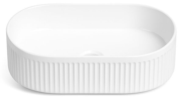 Erga Halle, lavoar de blat 490x315x130 mm, alb lucios, ERG-V03-HALLE49-WH