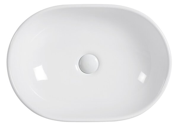 Erga Della, lavoar de blat 475x340x140 mm, alb lucios, ERG-V03-DELLA48-WH