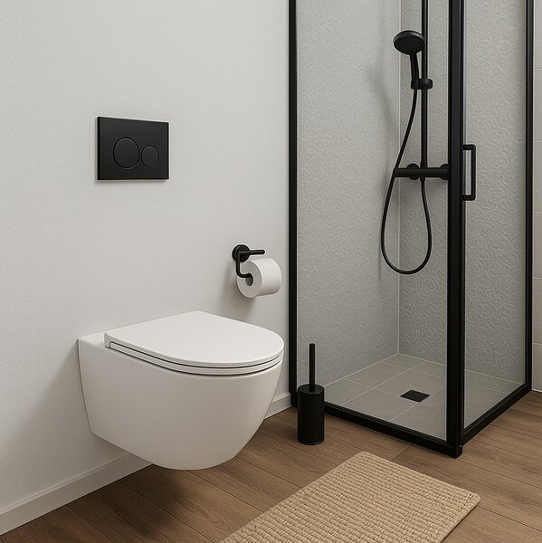 Erga Lily+, vas de toaletă suspendat 490x370x365mm, fără rampă Tornado 2 + capac WC cu închidere silențioasă, alb, ERG-V03-LILY-TO2-WH