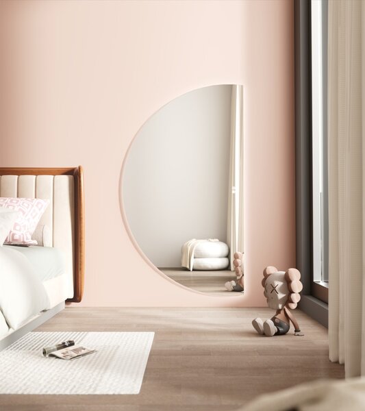 Erga Kori, oglinda LED semicirculara 80x140cm, 3105 lm, 3 culori deschise, ERG-V01-KORI-8014-CL