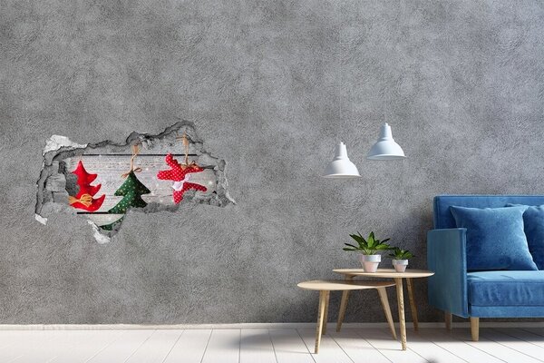 Autocolant autoadeziv gaură Decorațiune de Crăciun cu gaură în perete