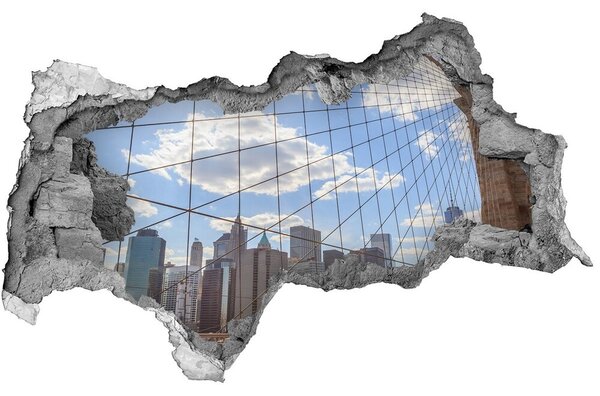 Autocolant un zid spart cu priveliște Cele mai multe New York