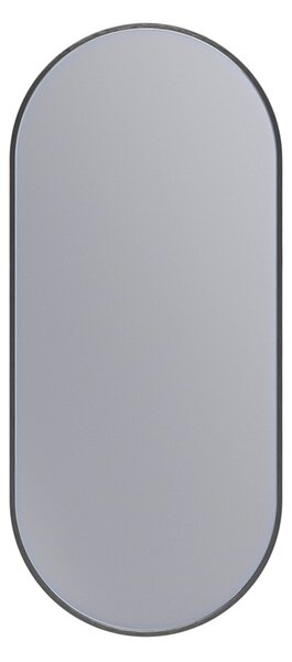 Erga Oval, oglindă ovală 40x90cm, ramă neagră, ERG-V01-OVAL-4090-BK