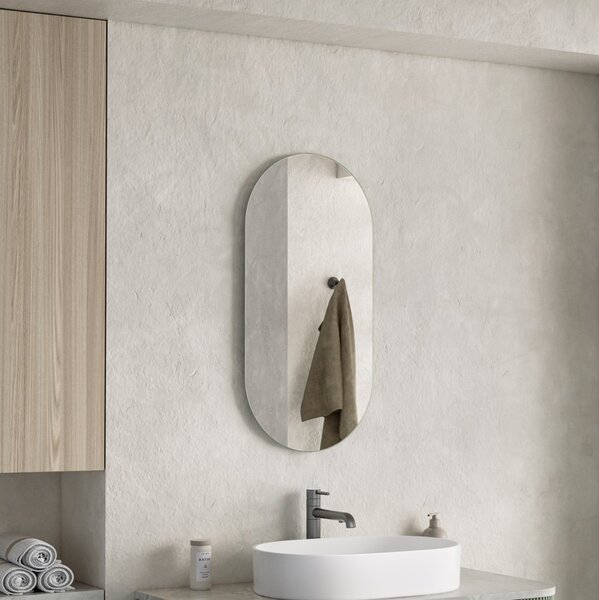 Erga Oval, oglinda ovala 40x80cm, ERG-V01-OVAL-4080-CL