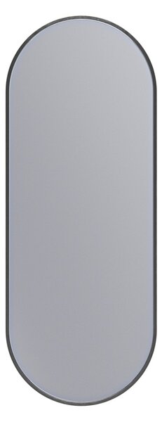 Erga Oval, oglindă ovală 35x90cm, ramă neagră, ERG-V01-OVAL-3590-BK