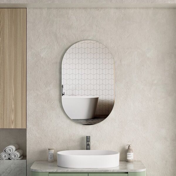 Erga Oval, oglinda ovala 50x80cm, ERG-V01-OVAL-5080-CL