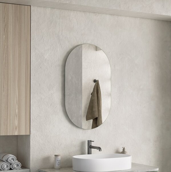 Erga Oval, oglinda ovala 50x80cm, ERG-V01-OVAL-5080-CL
