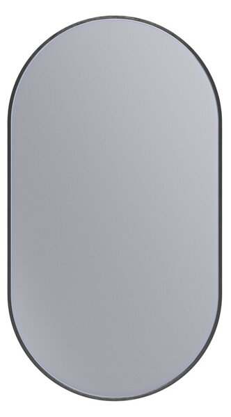 Erga Oval, oglindă ovală 50x90cm, ramă neagră, ERG-V01-OVAL-5090-BK