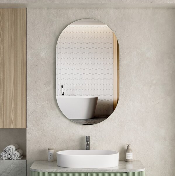Erga Oval, oglindă ovală 60x100cm, ERG-V01-OVAL-6010-CL