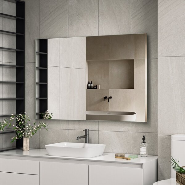 Erga Rectangle, oglindă dreptunghiulară 120x80 cm, ERG-V01-RECTAGLE-1280-CL