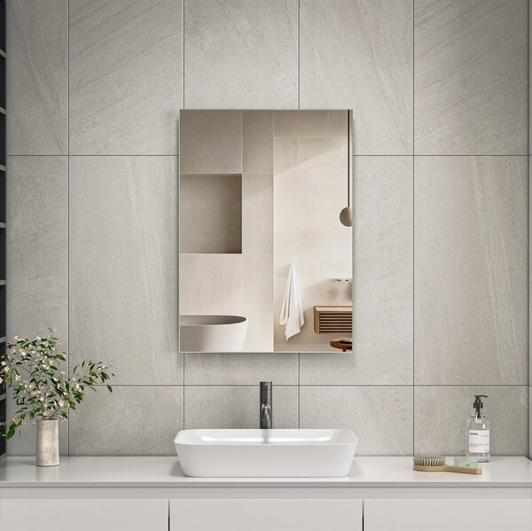 Erga Rectangle, oglindă dreptunghiulară 50x70 cm, ERG-V01-RECTAGLE-5070-CL