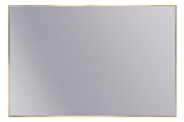Erga Rectangle, oglindă dreptunghiulară 120x80 cm, ramă aurie, ERG-V01-RECTAGLE-1280-GD