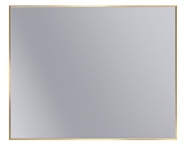 Erga Rectangle, oglindă dreptunghiulară 100x80 cm, ramă aurie, ERG-V01-RECTAGLE-1080-GD