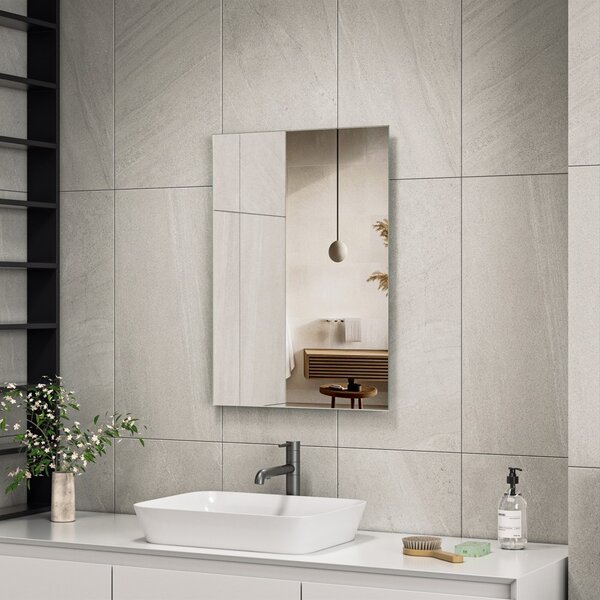 Erga Rectangle, oglindă dreptunghiulară 50x70 cm, ERG-V01-RECTAGLE-5070-CL