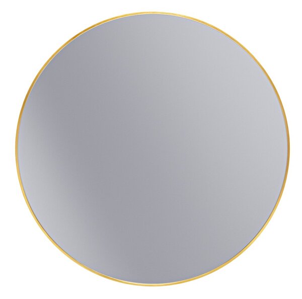 Erga Round, oglindă rotundă 100cm, ramă aurie, ERG-V01-ROUND-1010-GD